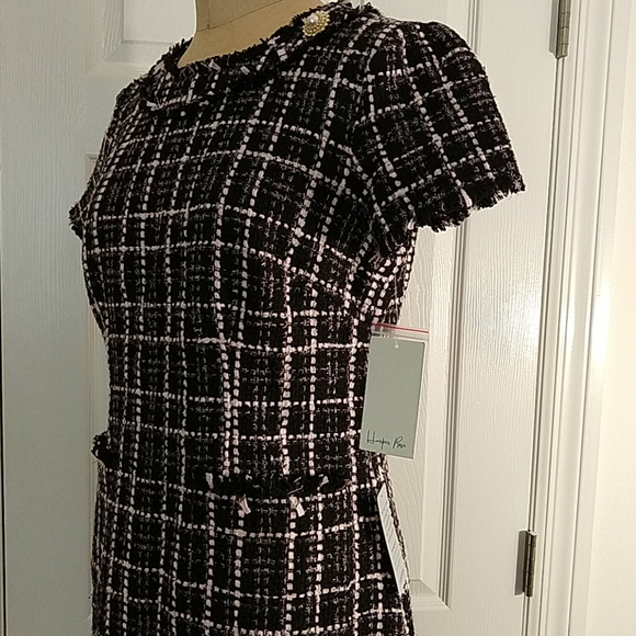 Harper Rose Tweed Shift Dress NWT Sz.10P - Picture 4 of 7